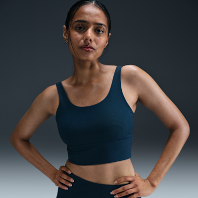 Nike Zenvy Rib Women's Light-Support Padded Longline Sports Bra